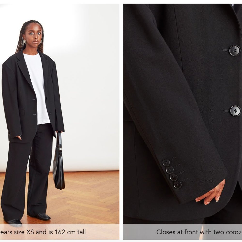 Djerf Avenue XXS Forever Blazer Black